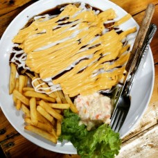 Chicken Chop with Cheese Sauce